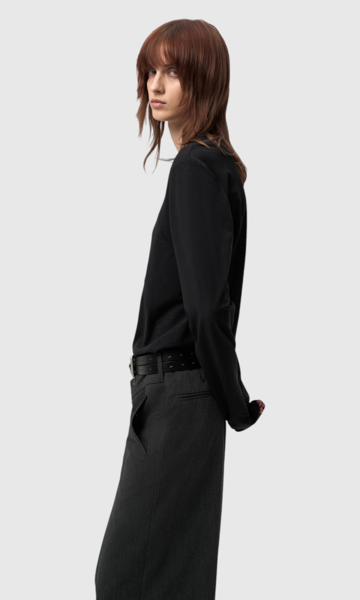 Slight Vogue Asymmetric Linen Long-Sleeve Top — product image 6