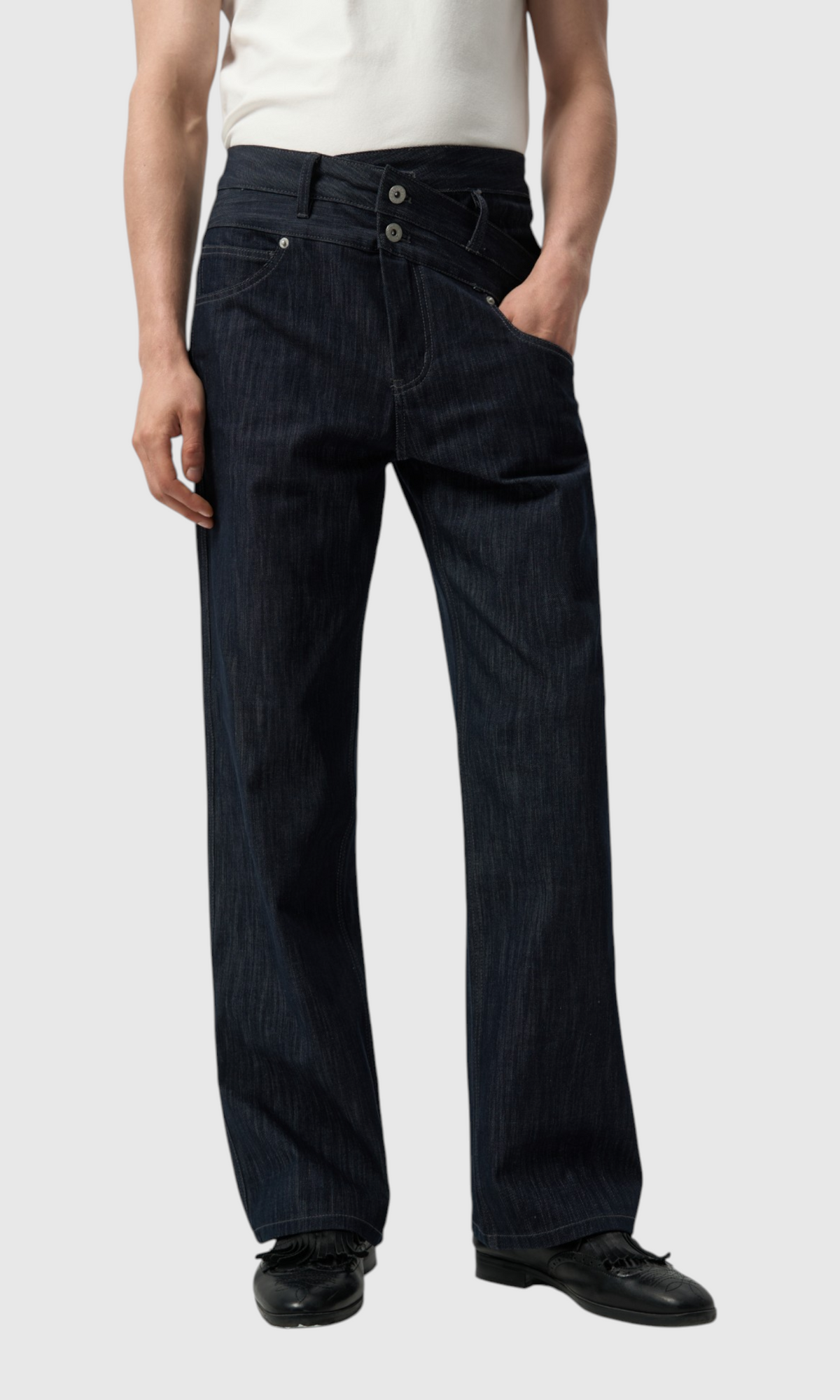 Slight Vogue Double-Waistband Jeans — product image 2
