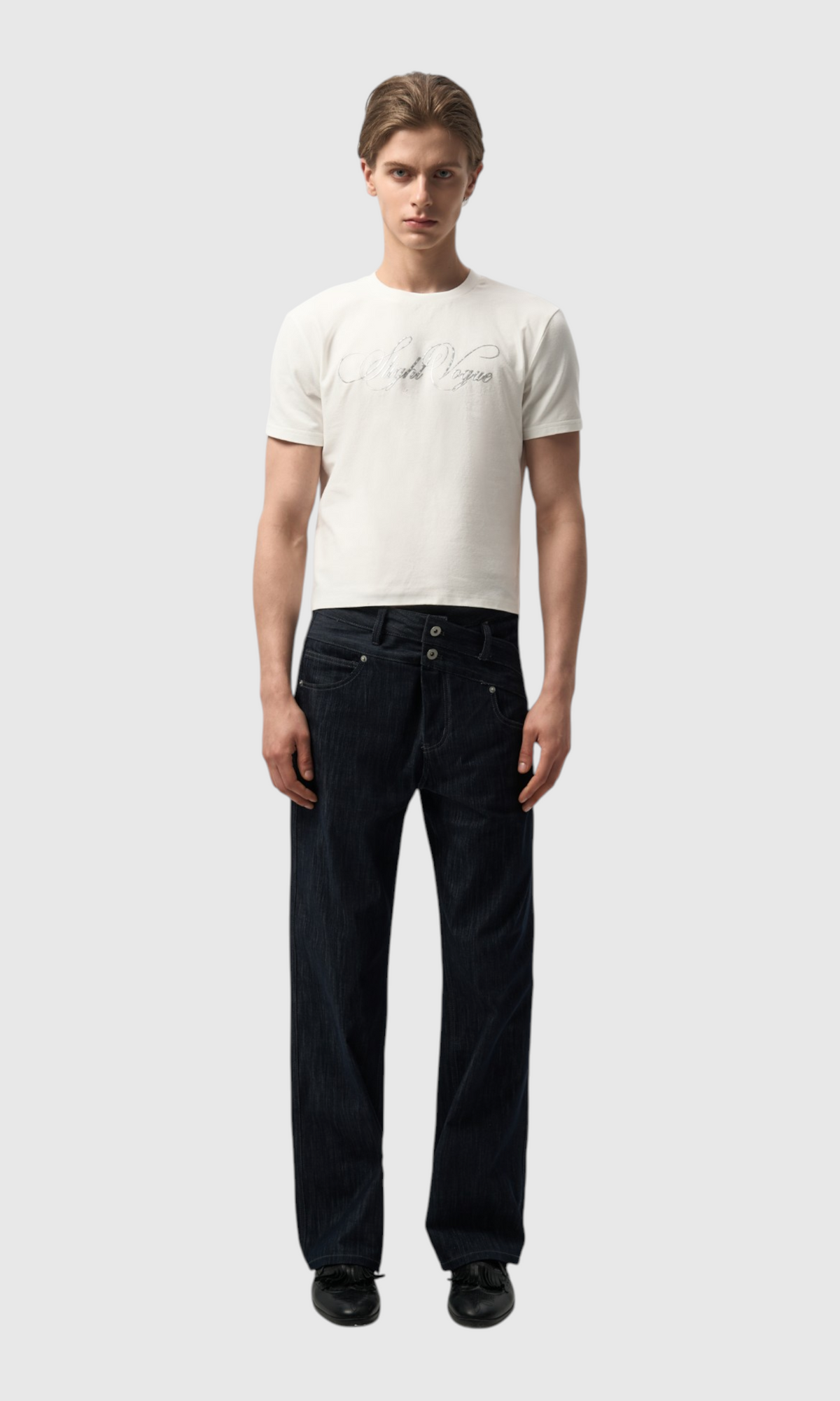 Slight Vogue Double-Waistband Jeans — product image 6