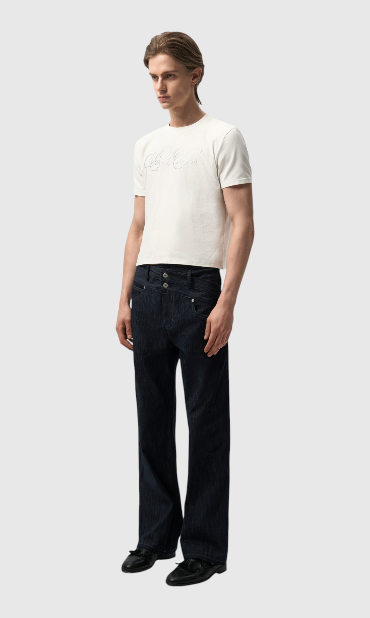 Slight Vogue Double-Waistband Jeans — product image 9