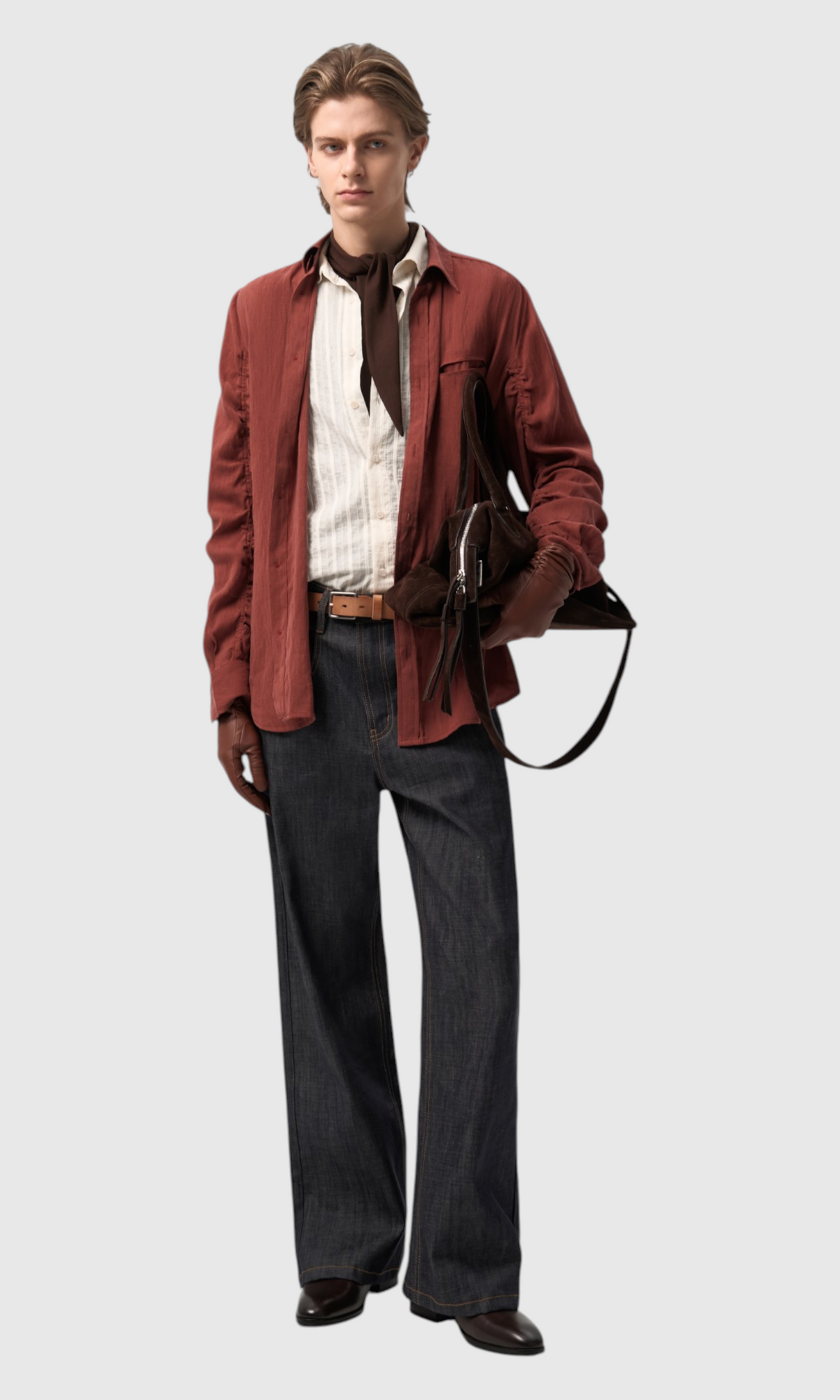 Slight Vogue Pleated-Sleeve Shirt — product image 1