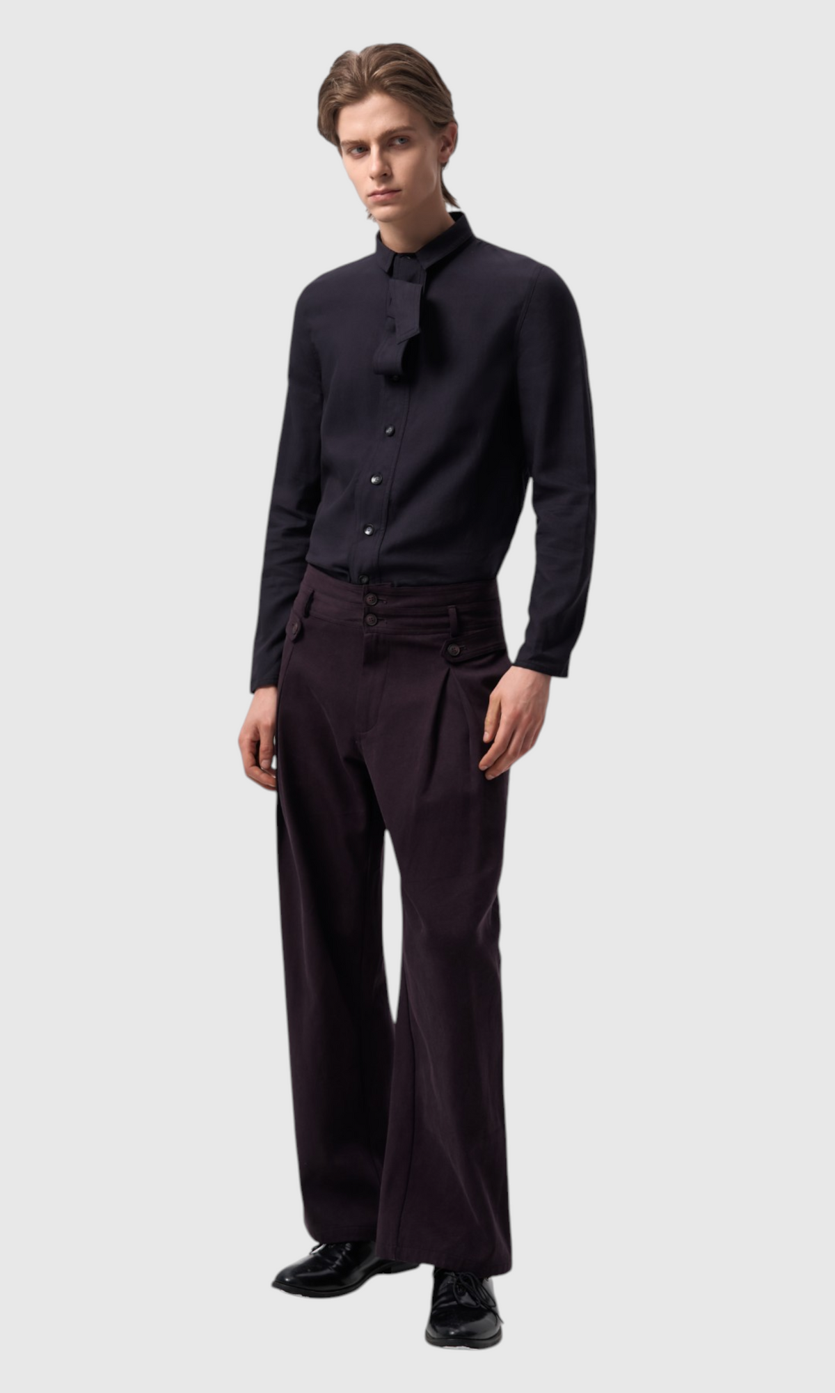 Slight Vogue Tie-Neck Tencel Shirt — product image 4