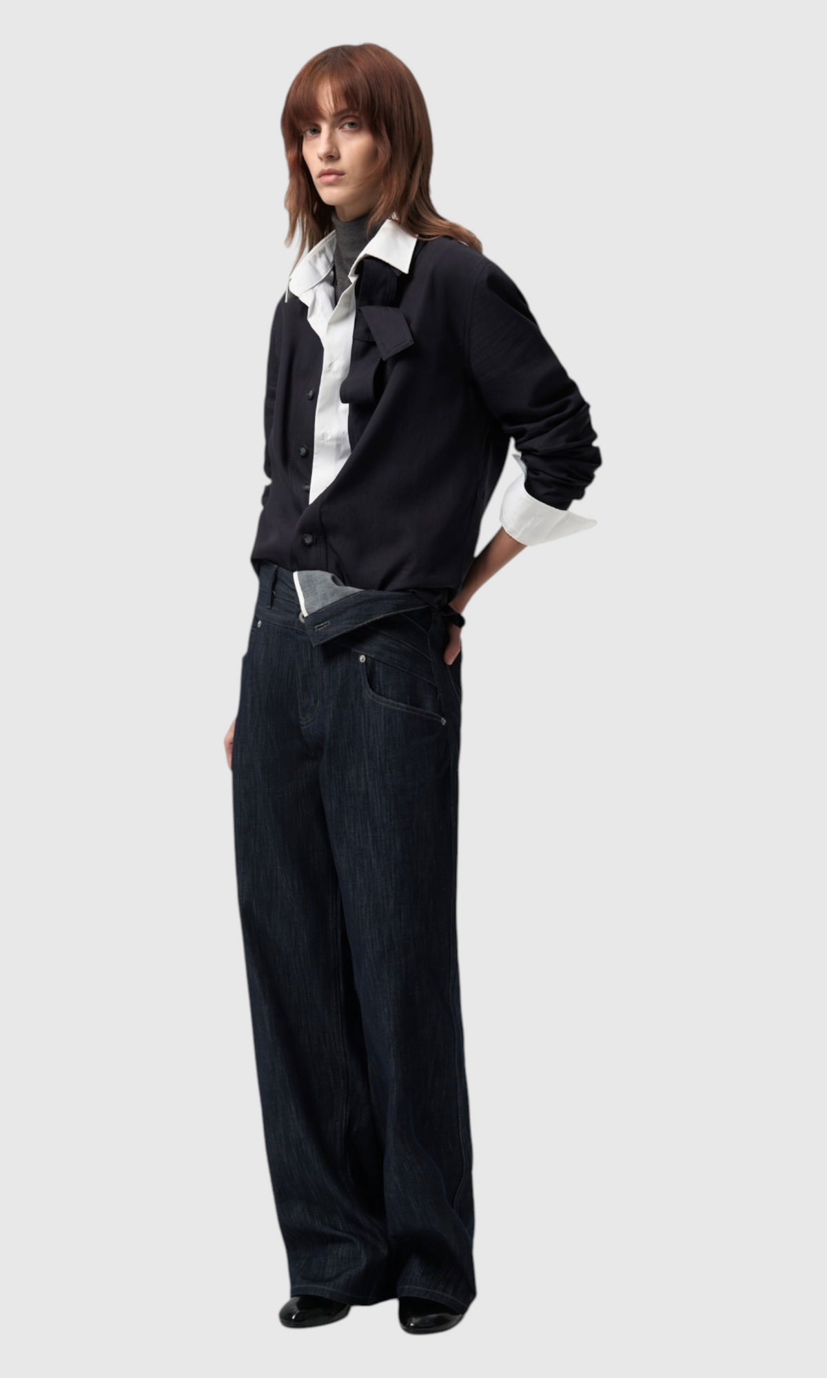 Slight Vogue Tie-Neck Tencel Shirt — product image 2