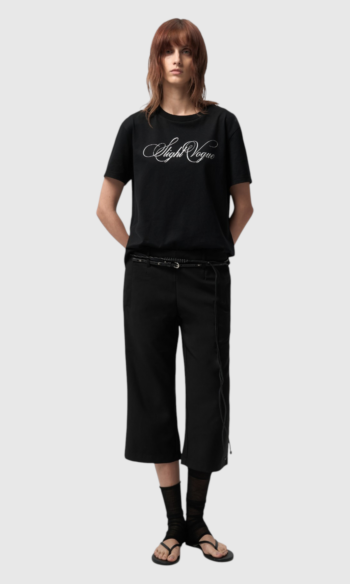 Slight Vogue Script Graphic Tee — product image 1