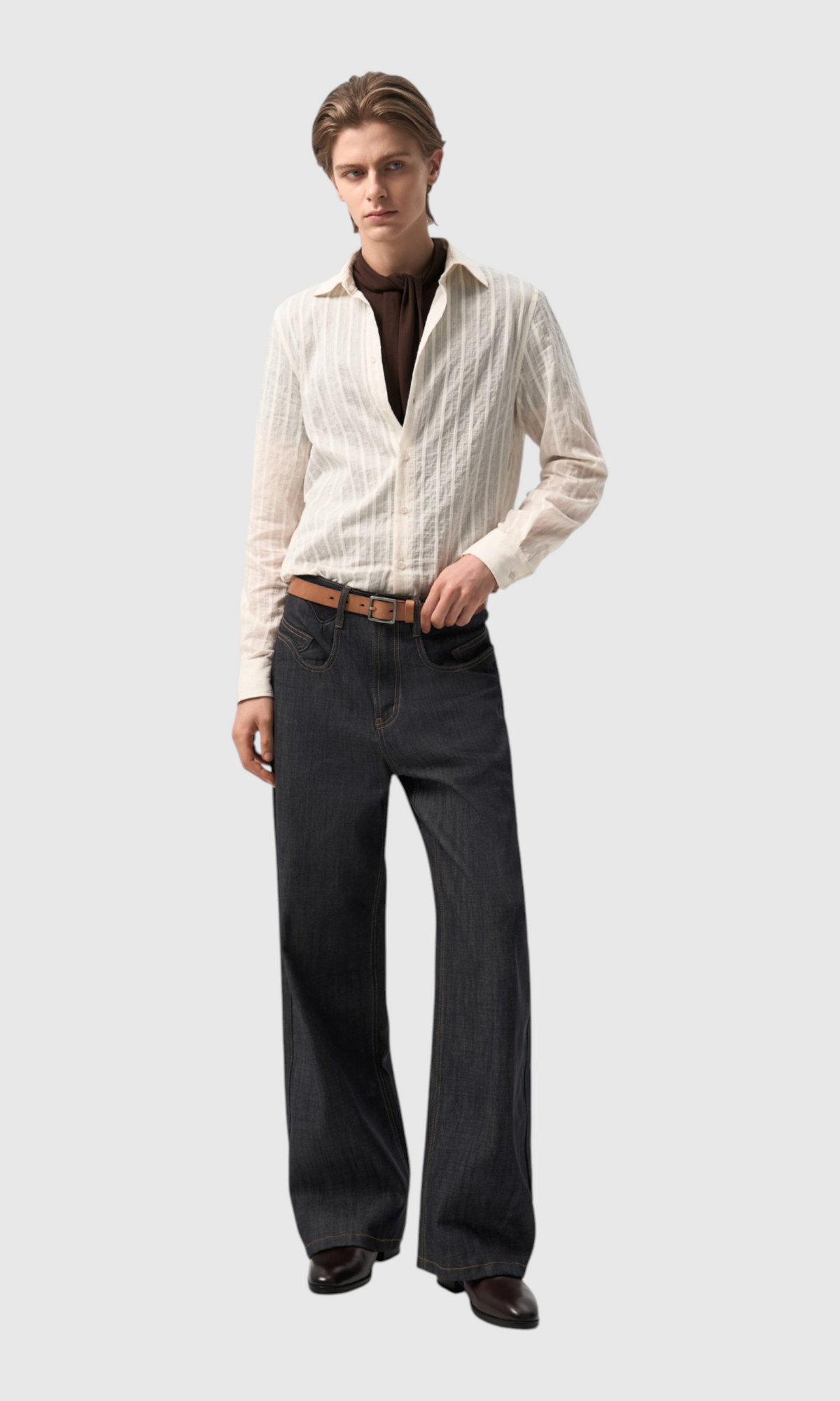 Slight Vogue Asymmetric-Pocket Jeans — product image 1