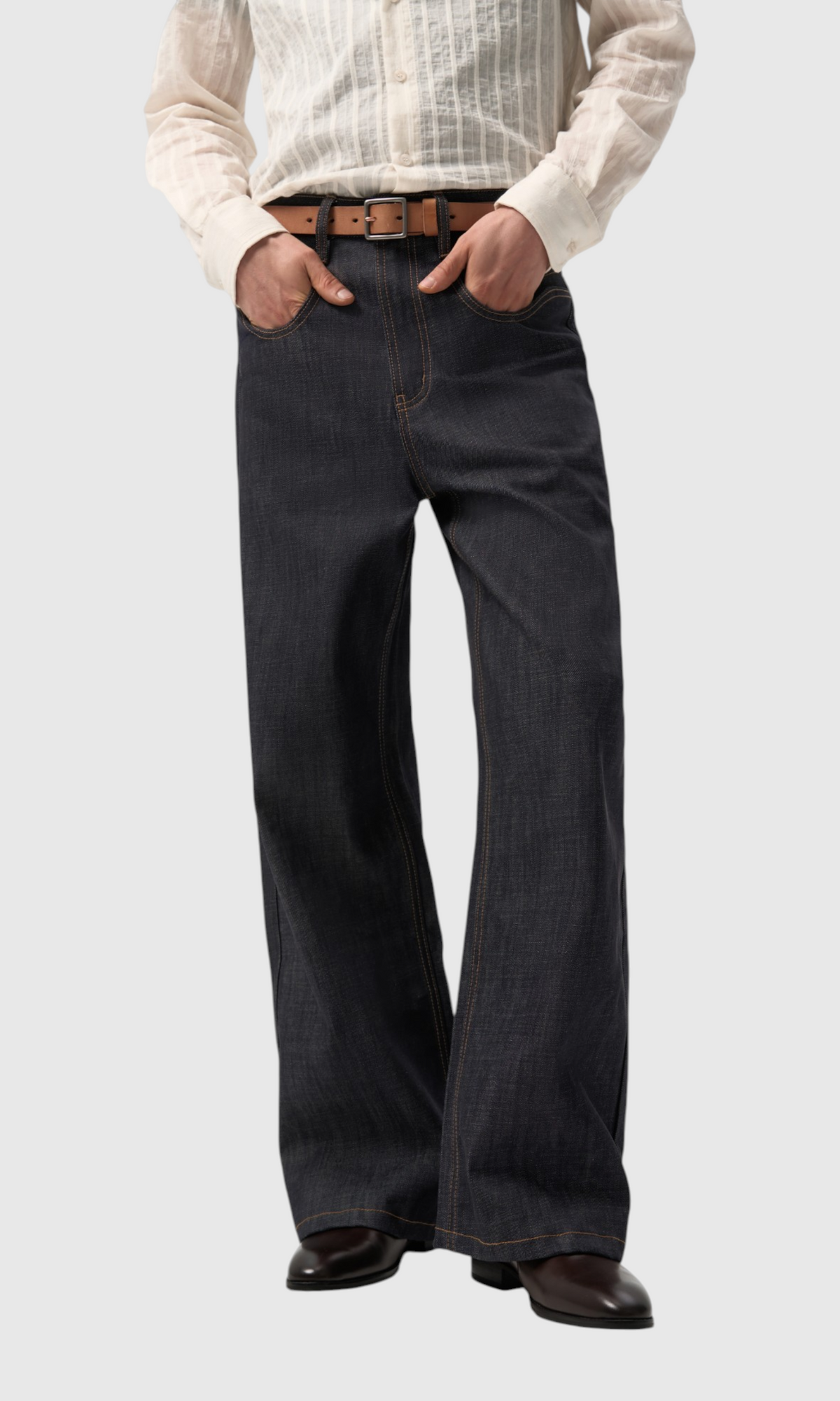 Slight Vogue Asymmetric-Pocket Jeans — product image 5