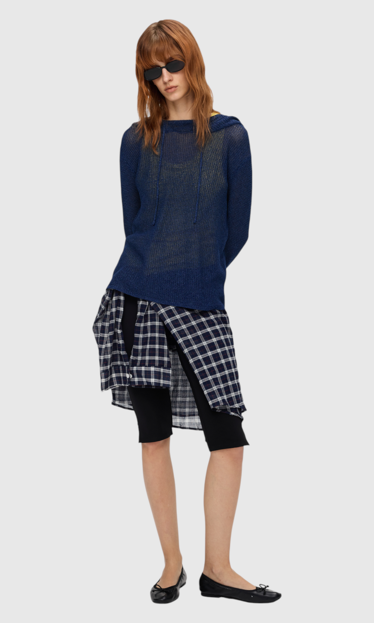 Slight Vogue Indigo Knit Hoodie — product image 8
