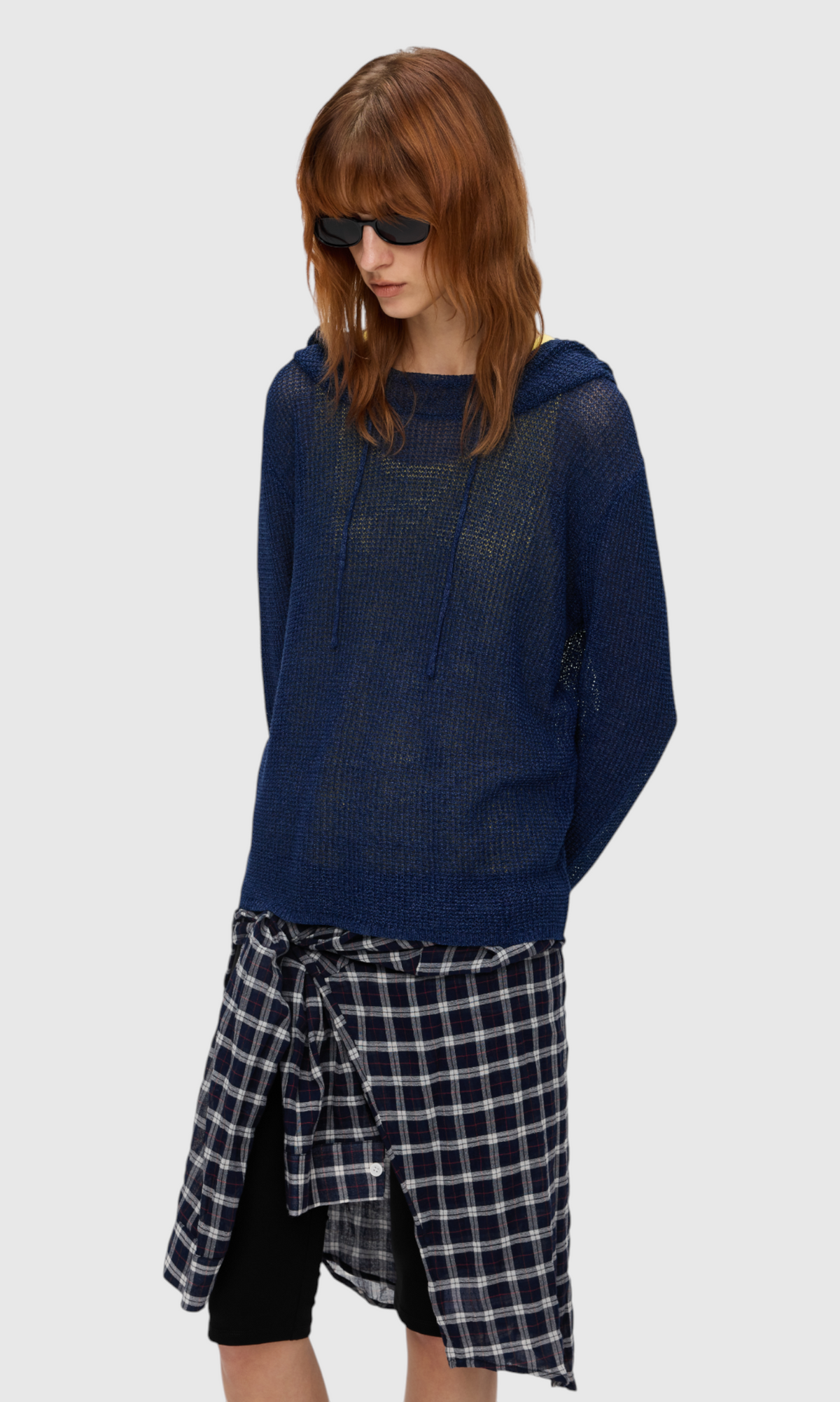 Slight Vogue Indigo Knit Hoodie — product image 10