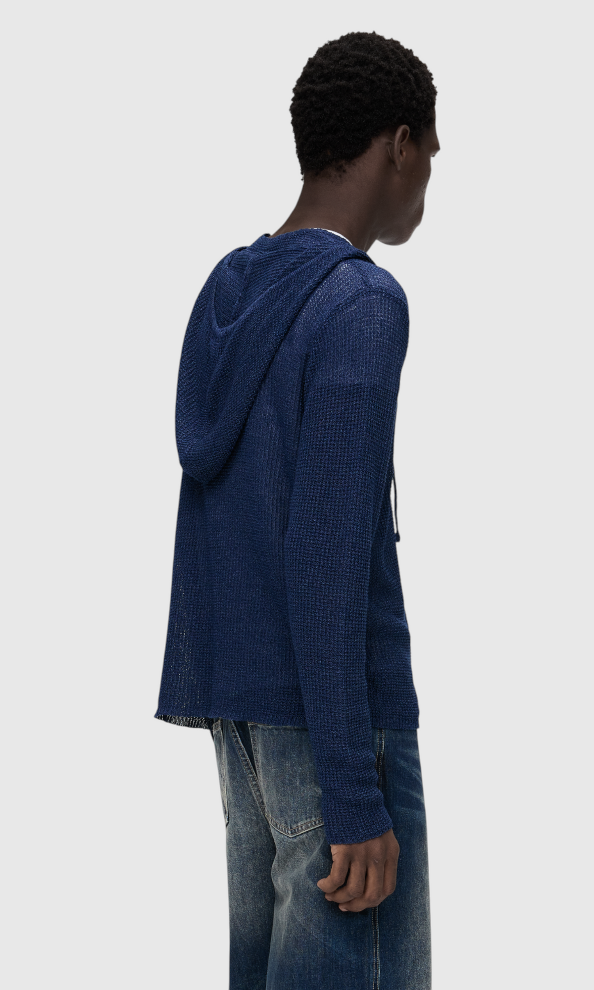 Slight Vogue Indigo Knit Hoodie — product image 5