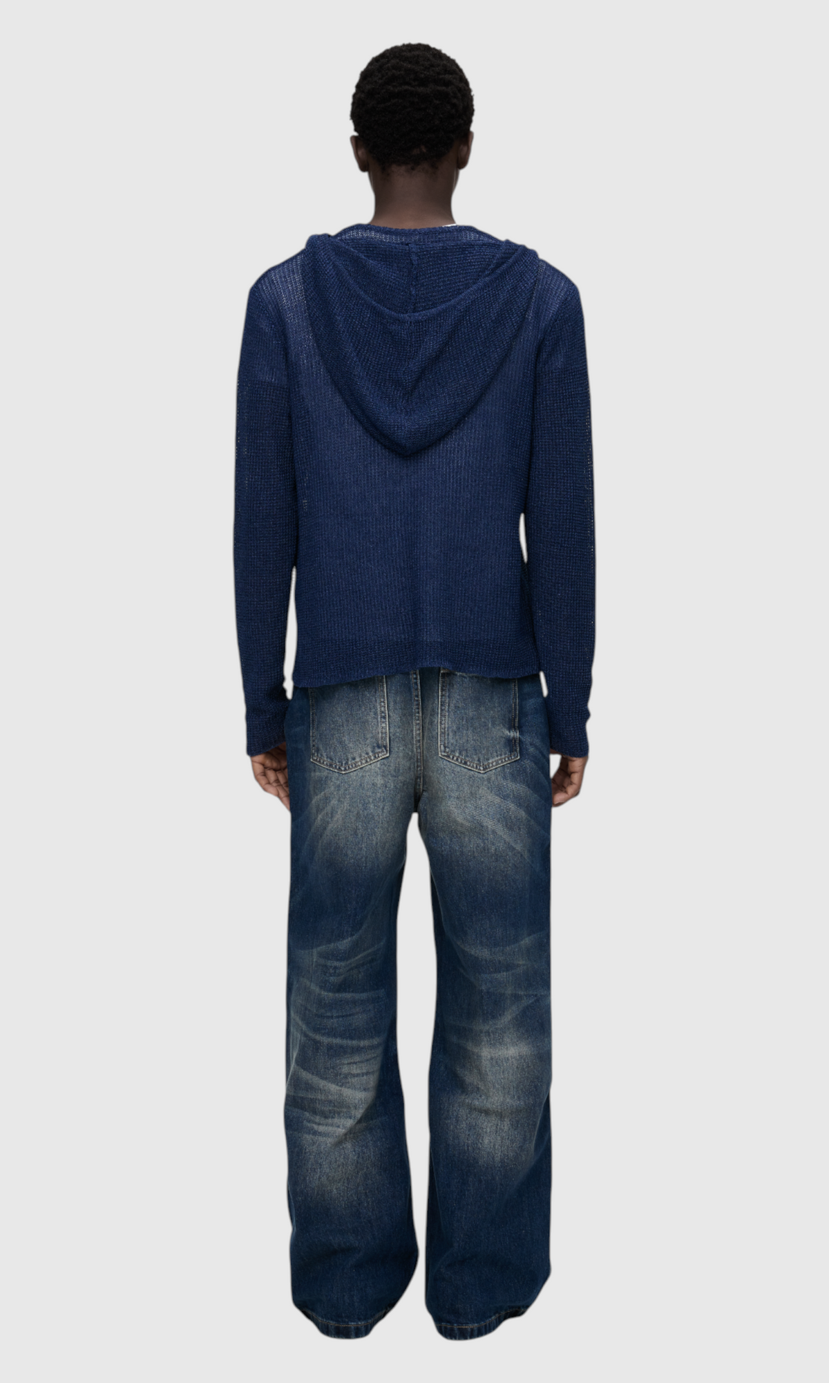 Slight Vogue Indigo Knit Hoodie — product image 3