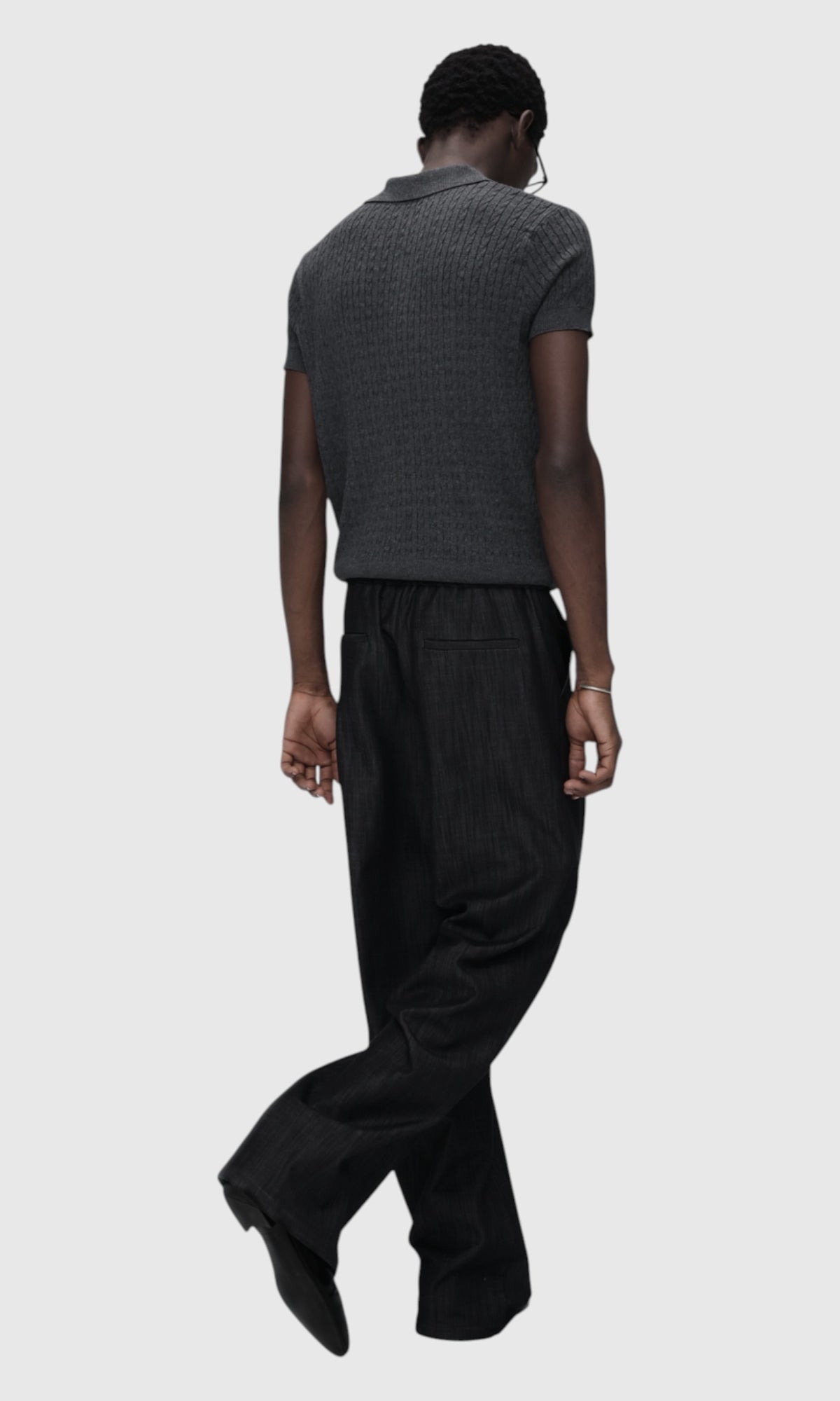 Slight Vogue Cable Knit Polo — product image 3