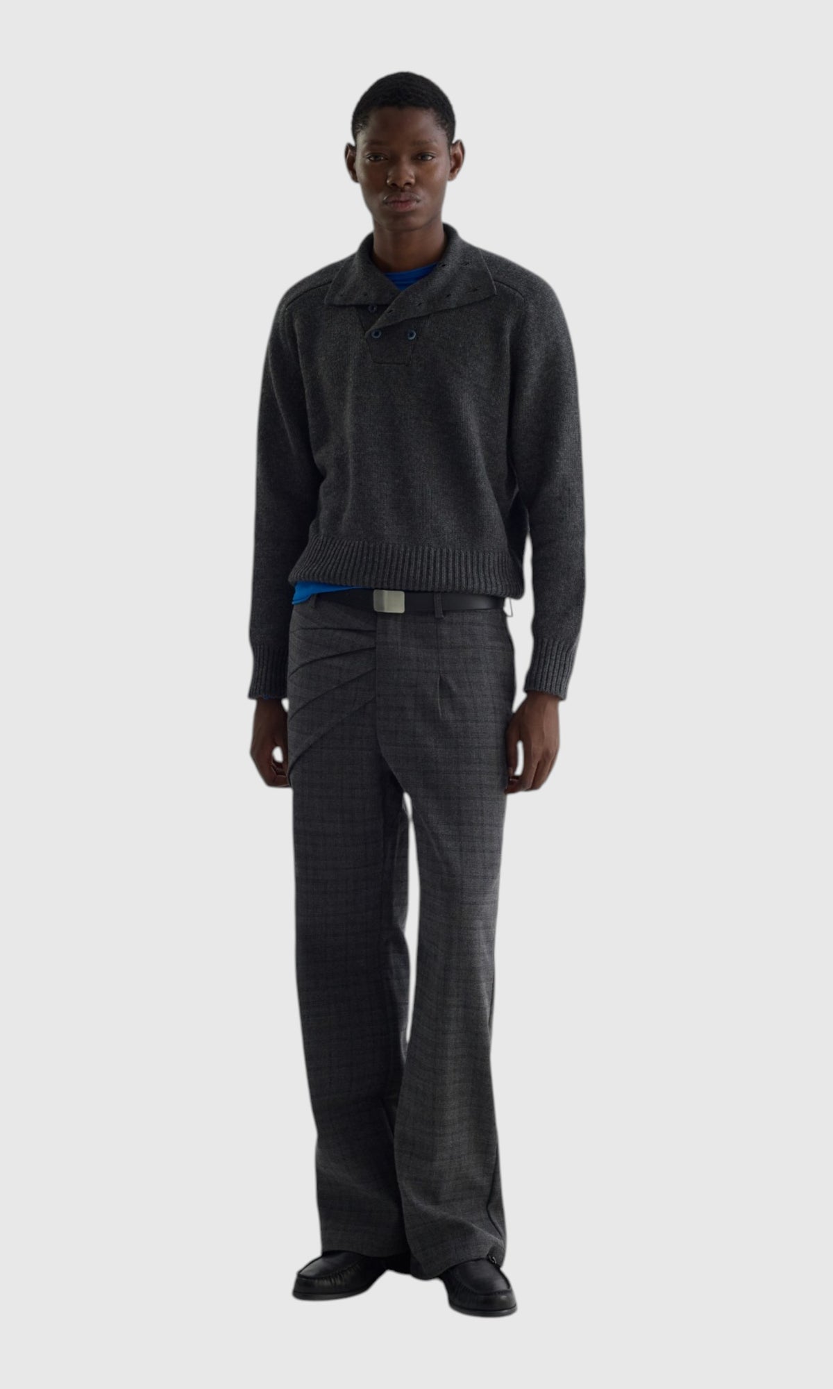 Slight Vogue Charcoal Knit Top — product image 1