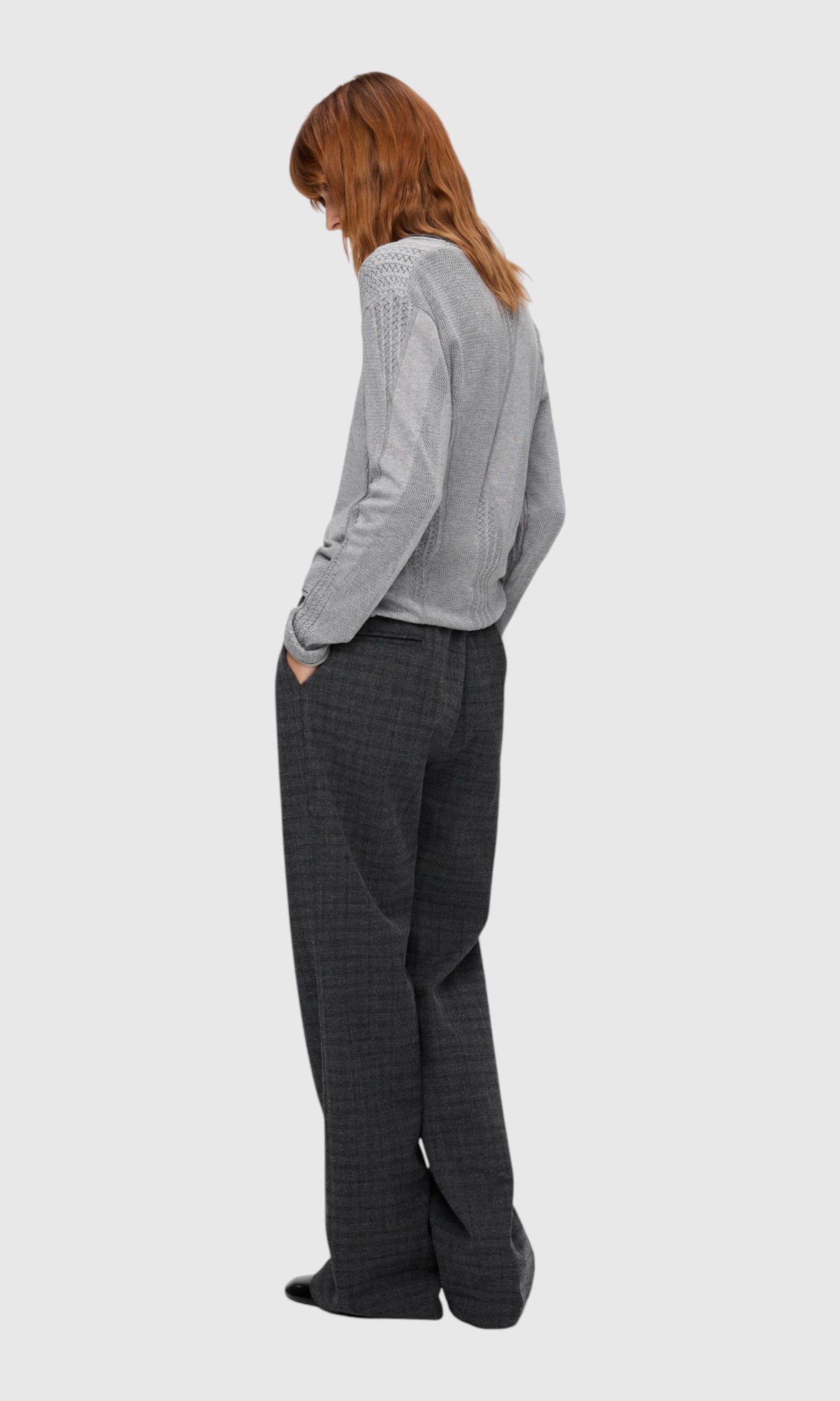 Slight Vogue Pinstripe Flare Trousers — product image 4