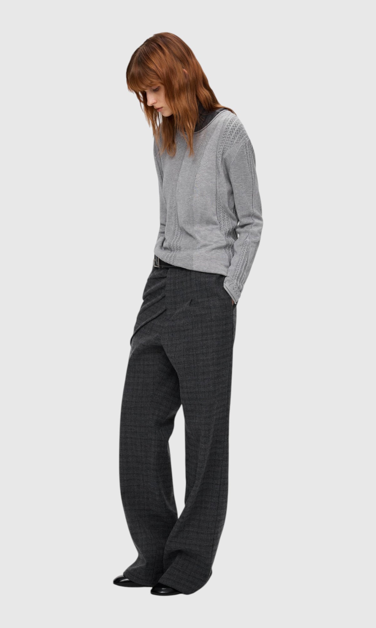Slight Vogue Pinstripe Flare Trousers — product image 5