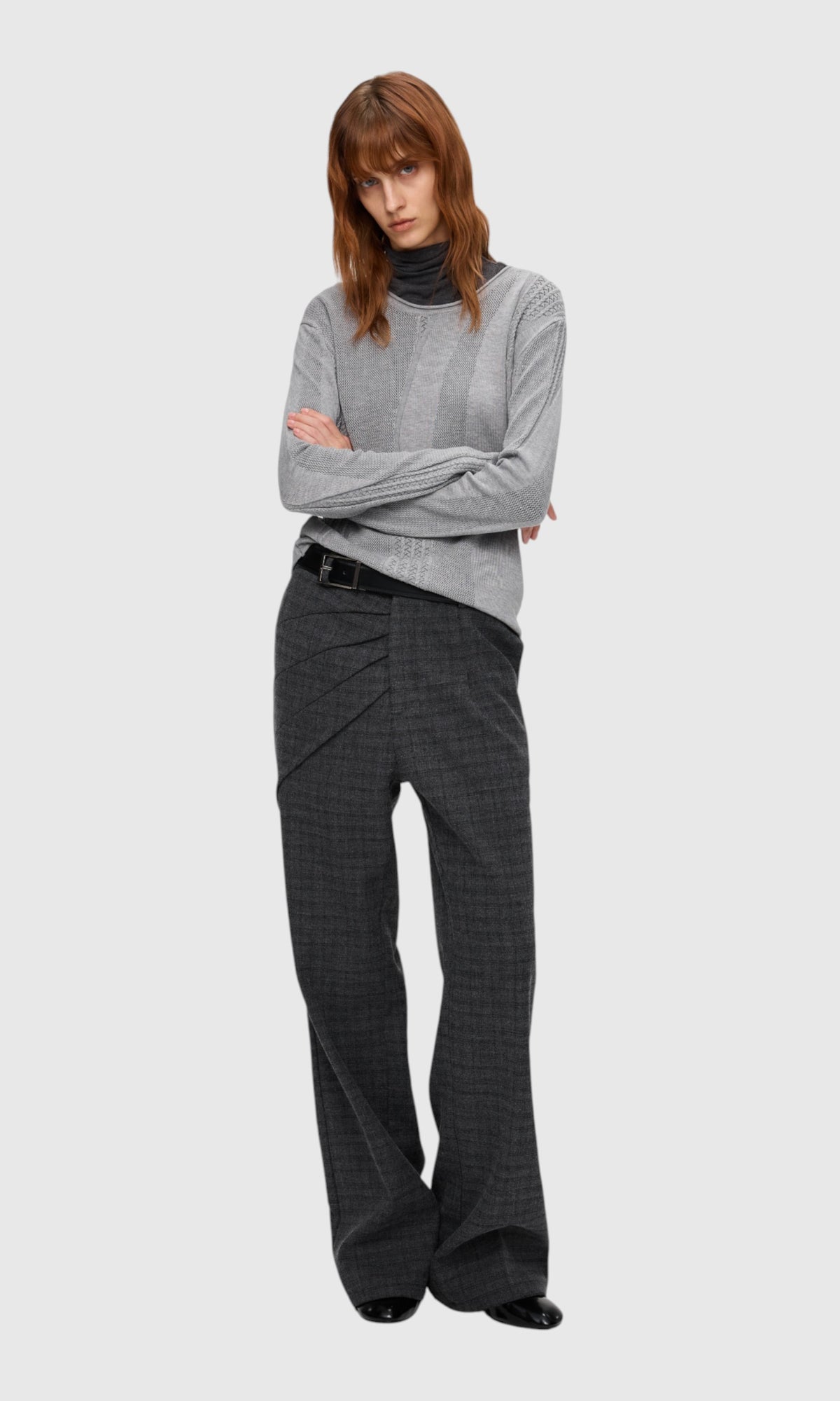 Slight Vogue Pinstripe Flare Trousers — product image 6