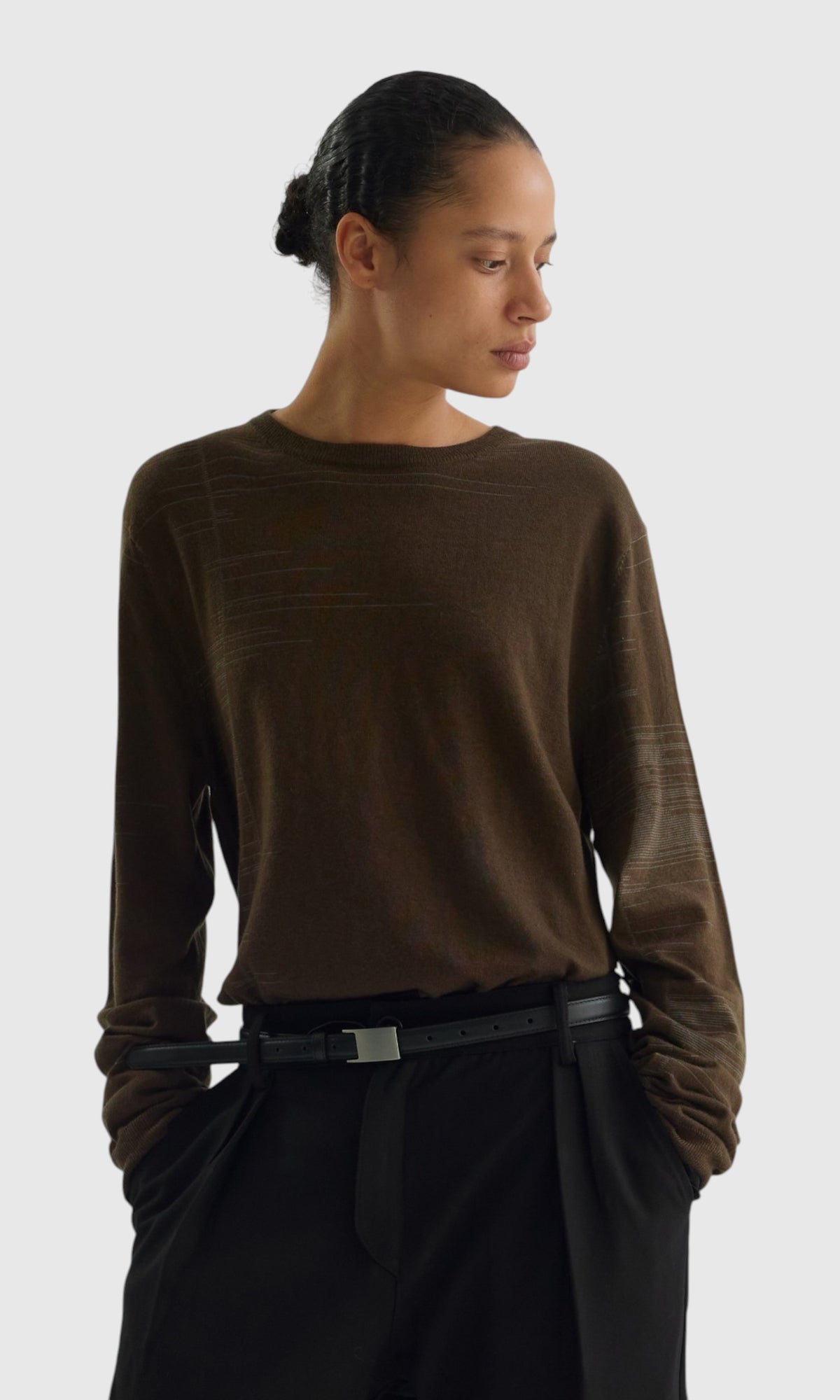 Slight Vogue Two-Tone Long-Sleeve Knit — product image 4