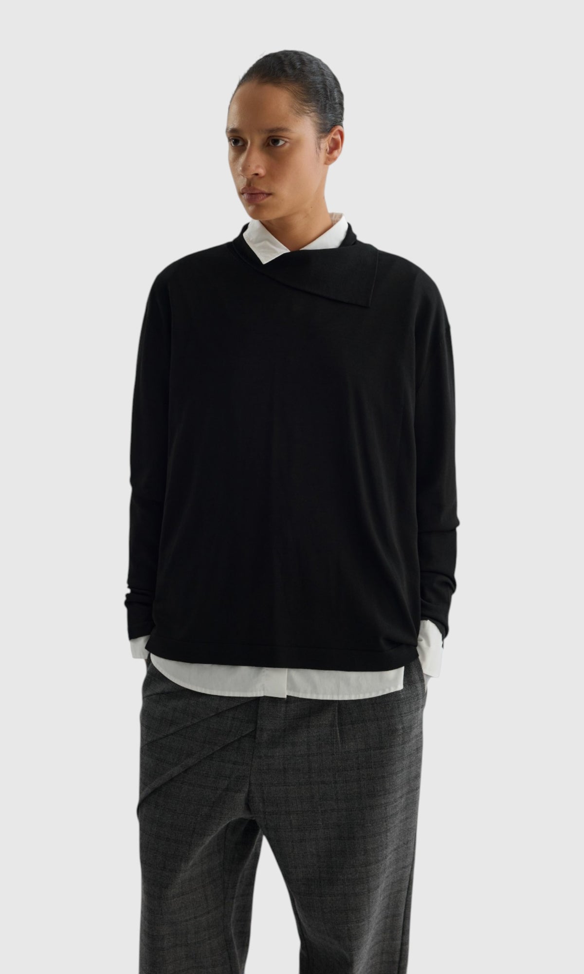 Slight Vogue Layered Hem Knit — product image 9