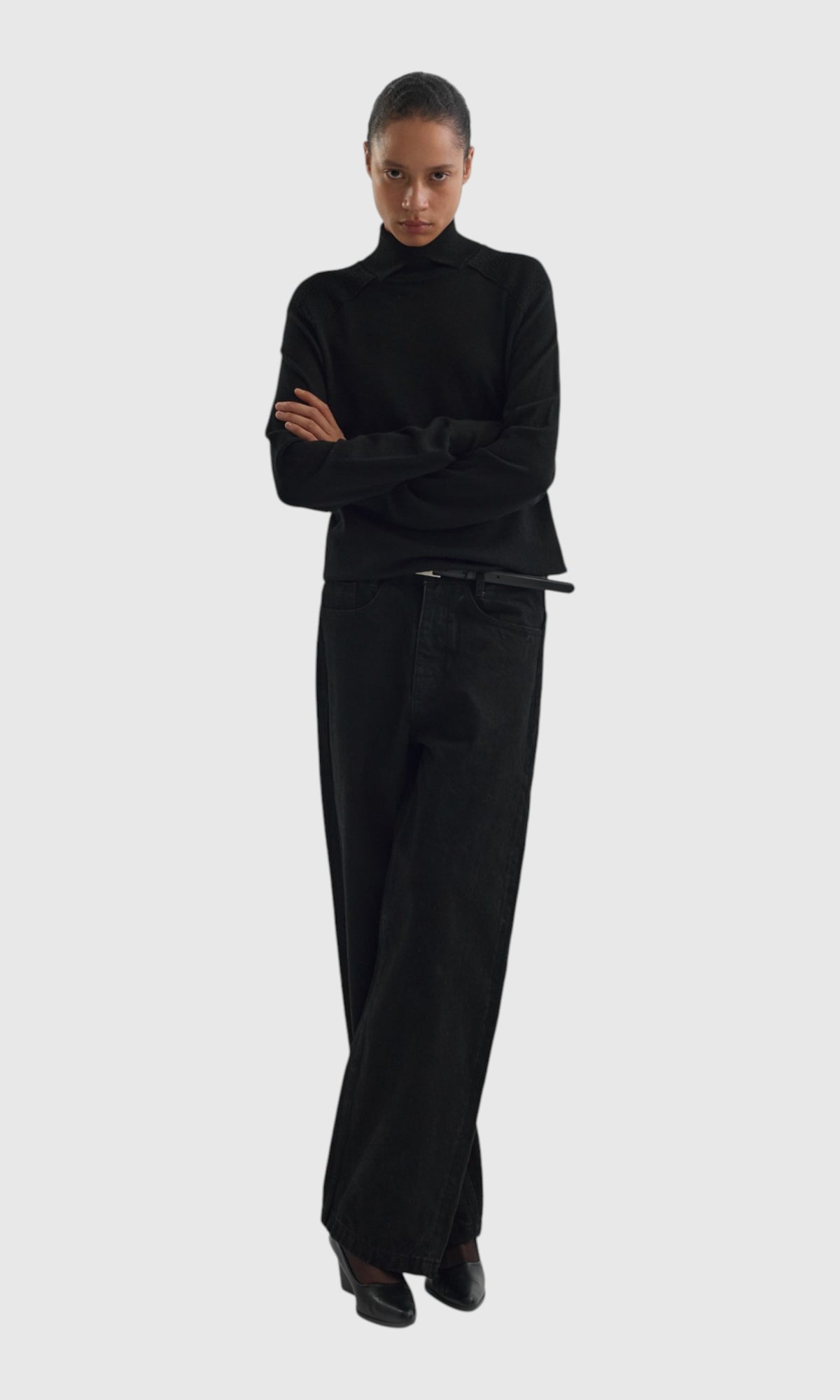 Slight Vogue High-Neck Knit Top — product image 1