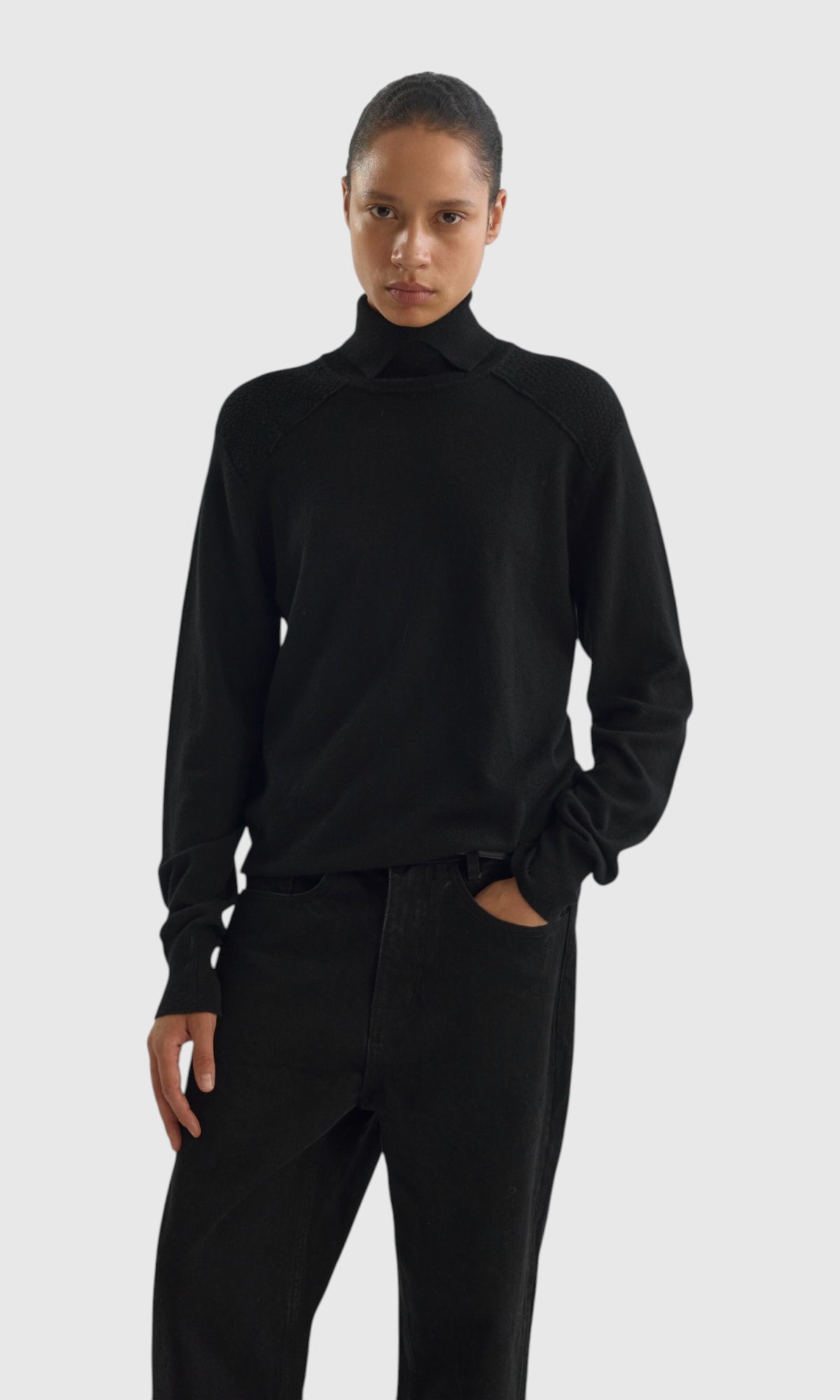 Slight Vogue High-Neck Knit Top — product image 5